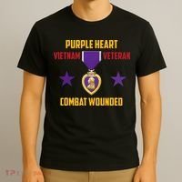 Purple Heart Vietnam Veteran T-Shirt thumb 3