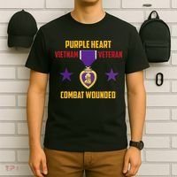 Purple Heart Vietnam Veteran T-Shirt thumb 6
