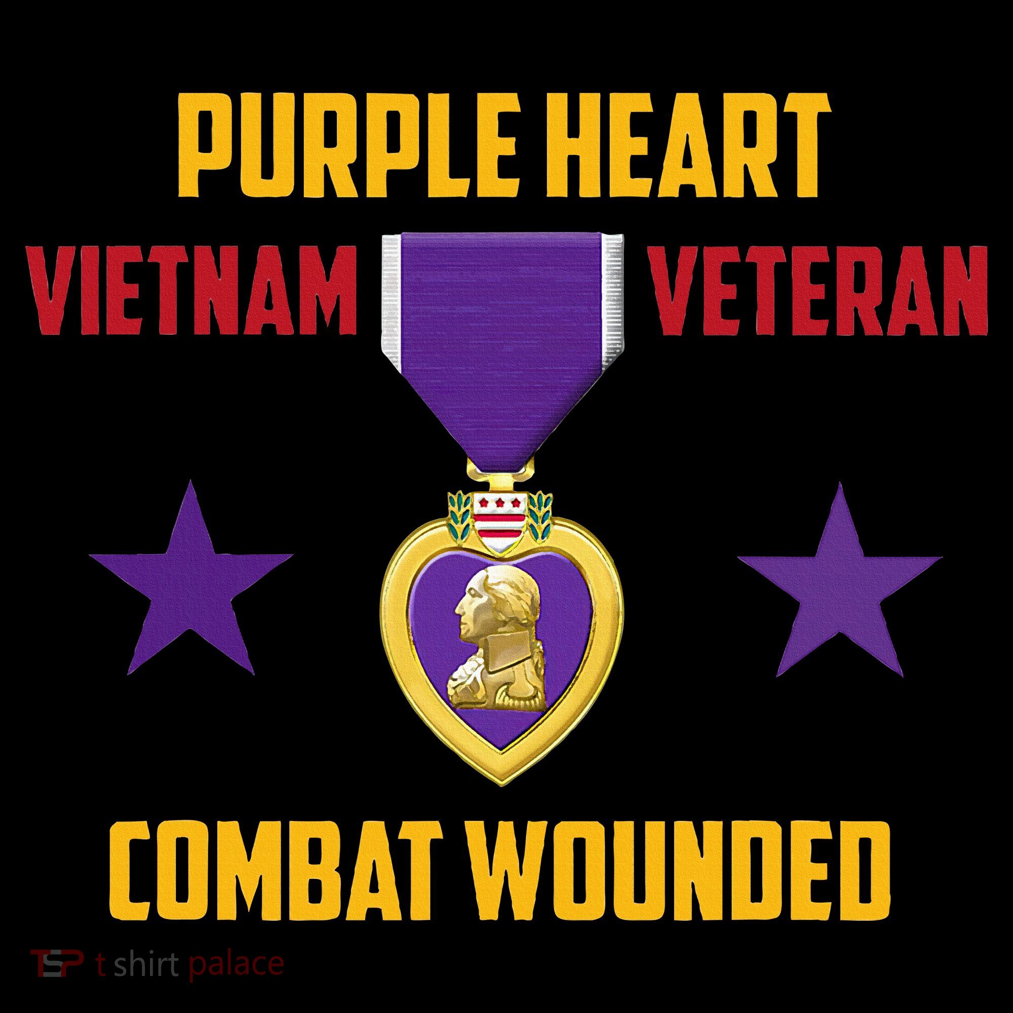 Purple Heart Vietnam Veteran T-Shirt