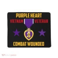 Purple Heart Vietnam Veteran Mousepad thumb 0