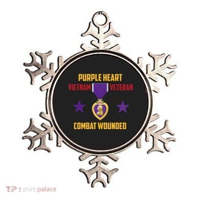 Purple Heart Vietnam Veteran Ornament