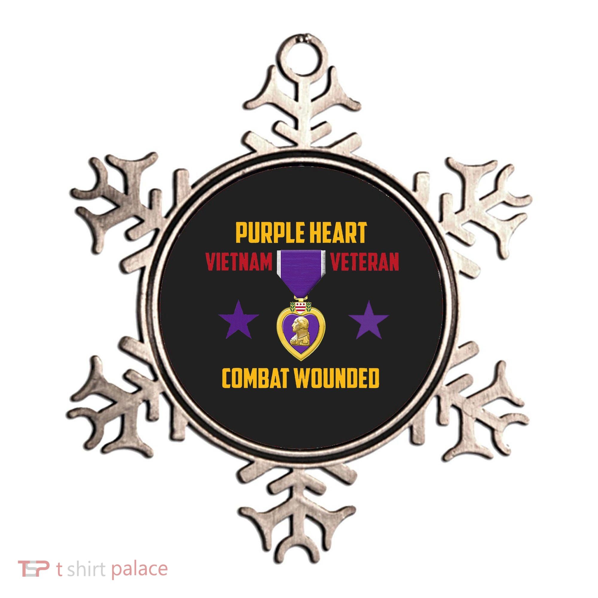 Purple Heart Vietnam Veteran Ornament