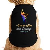 Praise Him With Dancing Christian Worship Dancer Girl Doggie Tank thumb 0
