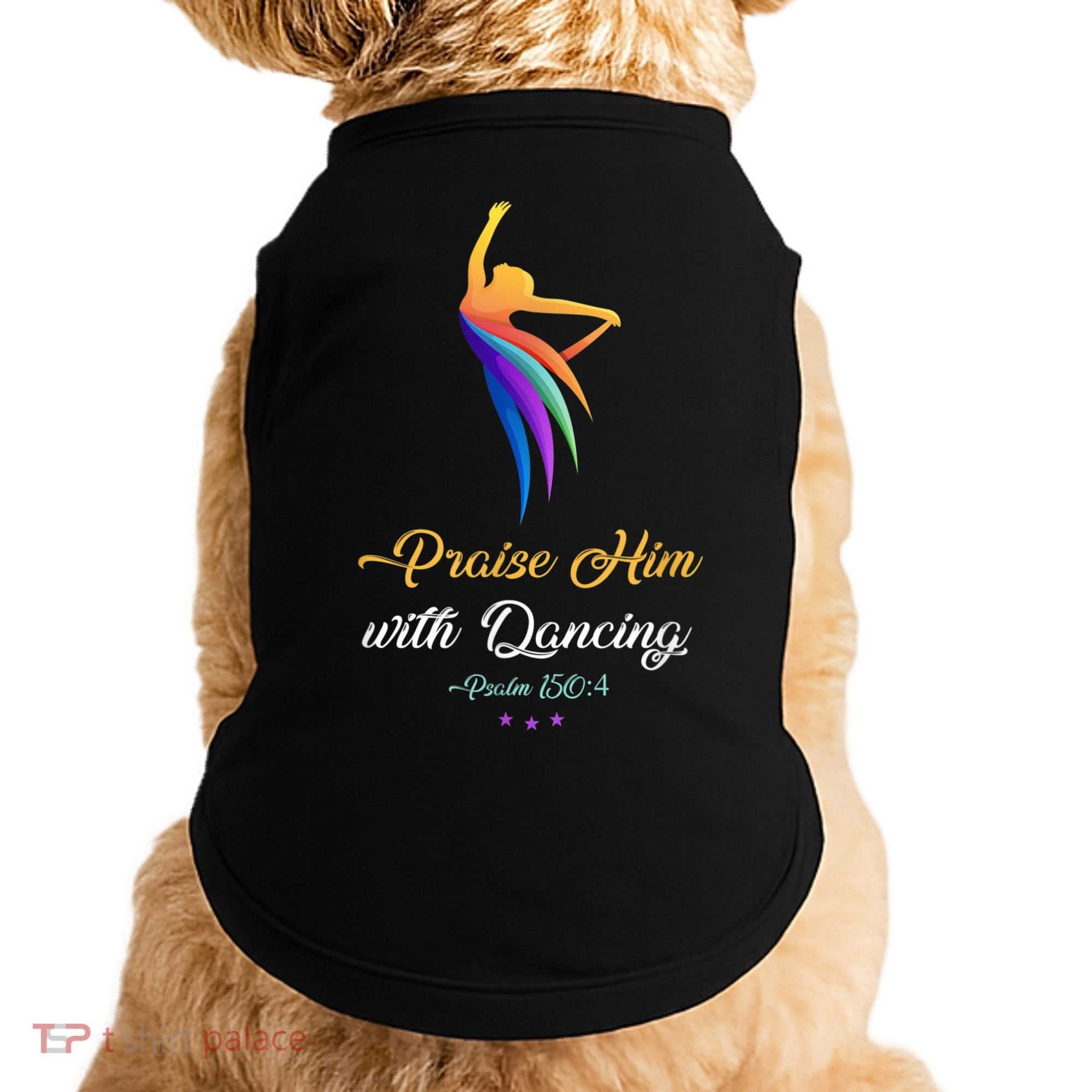 Praise Him With Dancing Christian Worship Dancer Girl Doggie Tank