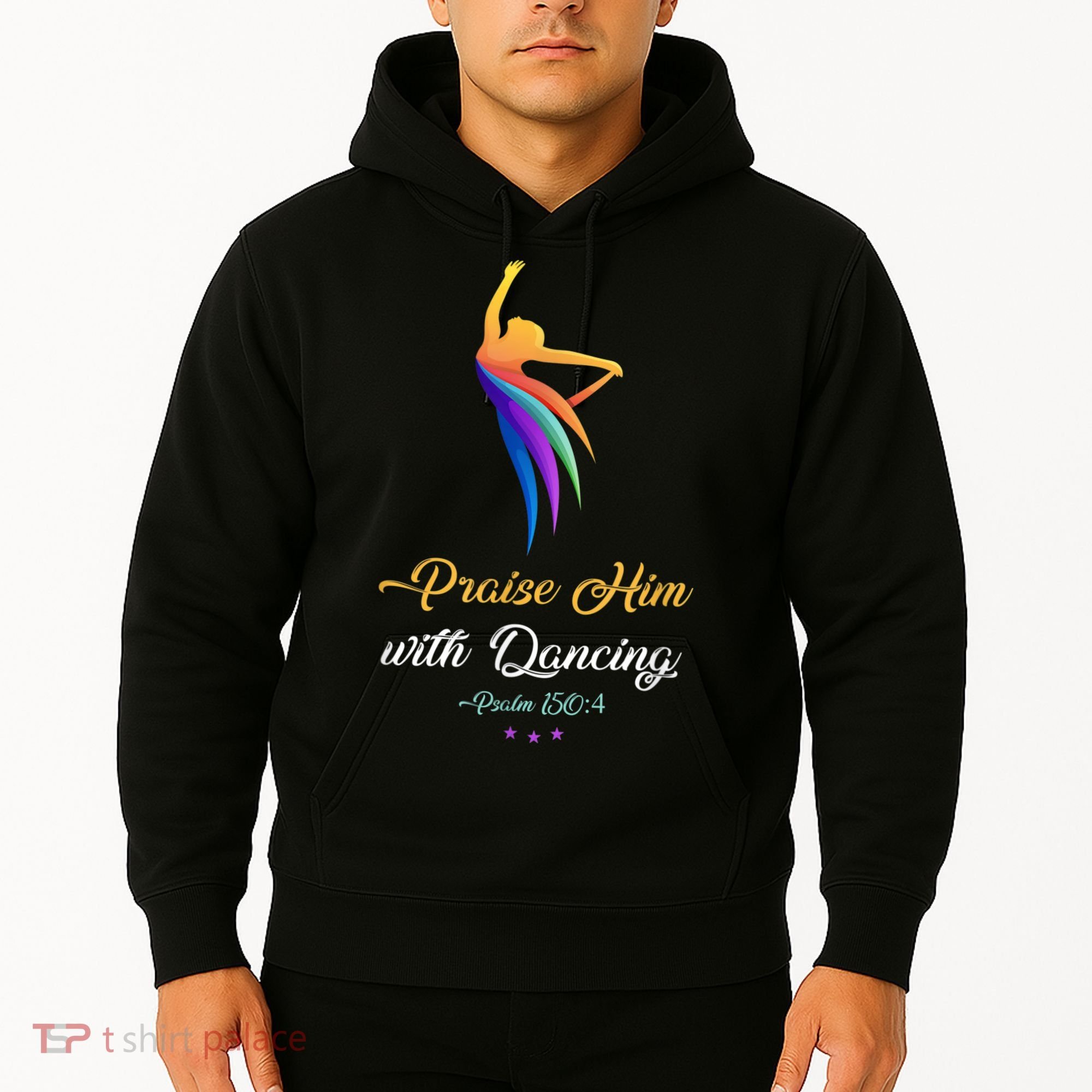 Praise Him With Dancing Christian Worship Dancer Girl Hoodie