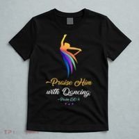 Praise Him With Dancing Christian Worship Dancer Girl T-Shirt thumb 5