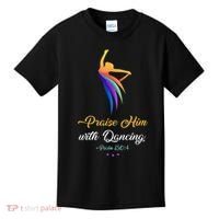 Praise Him With Dancing Christian Worship Dancer Girl Kids T-Shirt thumb 0