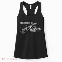 Praise Him With The Strings Christian Guitar God Worship Women's Tank Top thumb 0