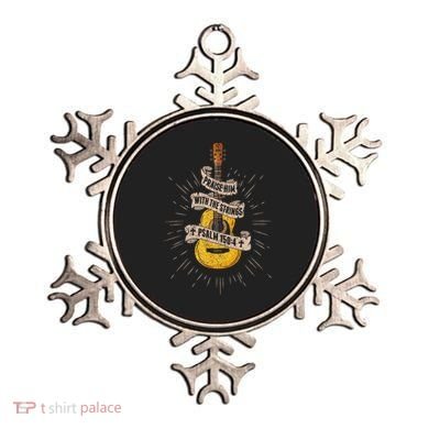Praise Him With The Strings Jesus Acoustic Guitar Christian Ornament