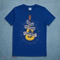 Praise Him With The Strings Jesus Acoustic Guitar Christian T-Shirt thumb 5