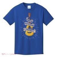 Praise Him With The Strings Jesus Acoustic Guitar Christian Kids T-Shirt thumb 0