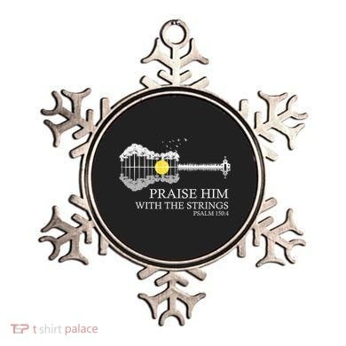 Praise Him With The Strings Christian Guitar Player Ornament