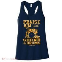 Praise Him With The Sound Of The Drums Psalm 150;3 Christian Women's Tank Top thumb 0