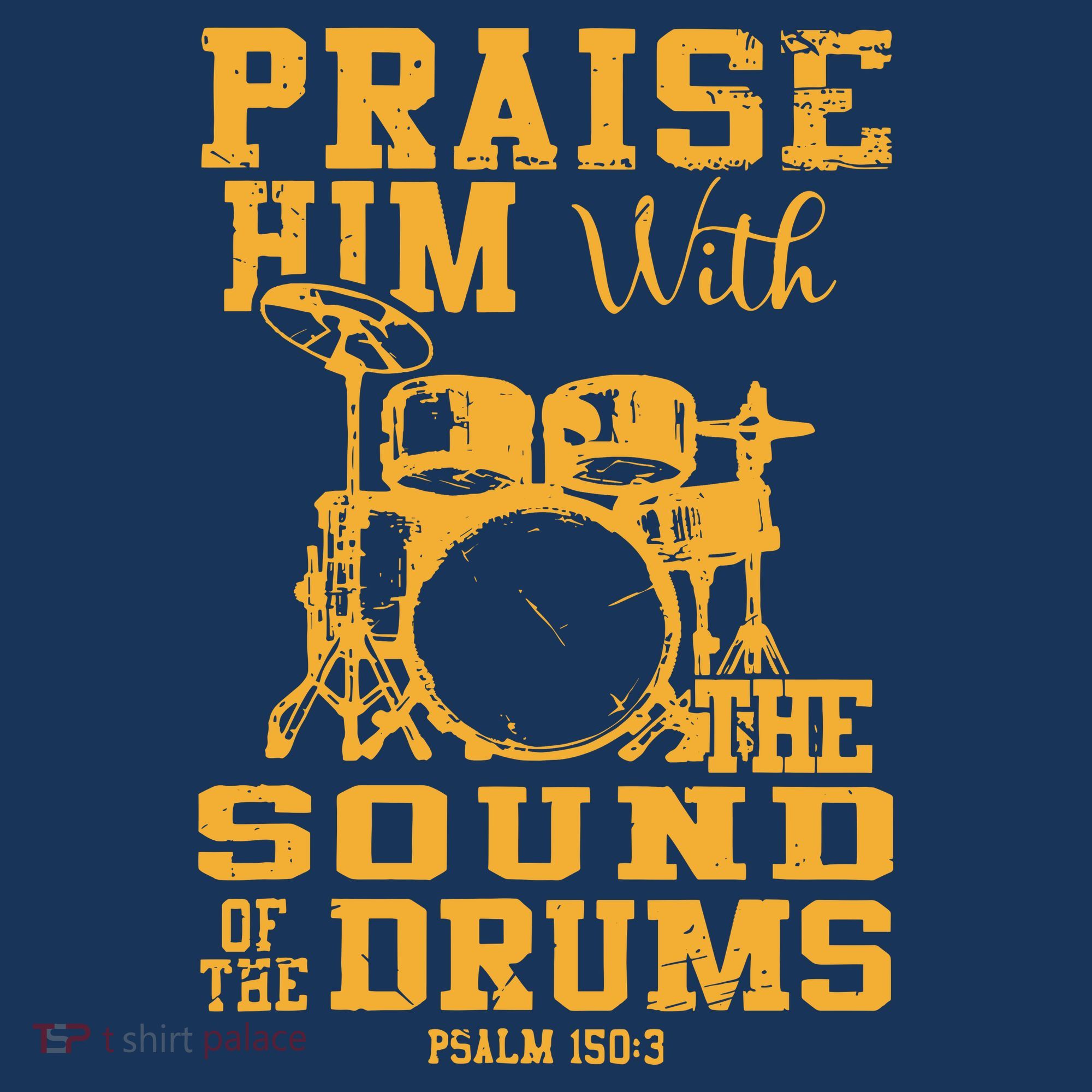 Praise Him With The Sound Of The Drums Psalm 150;3 Christian Women's Tank Top