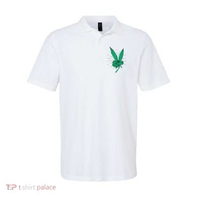 Peace Hand Weed Cool Marijuana Leaf Peace Sign Polo