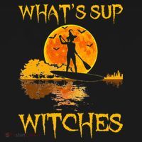 PADDLEBOARD Halloween What's Sup Witches Sup Funny Backpack thumb 2
