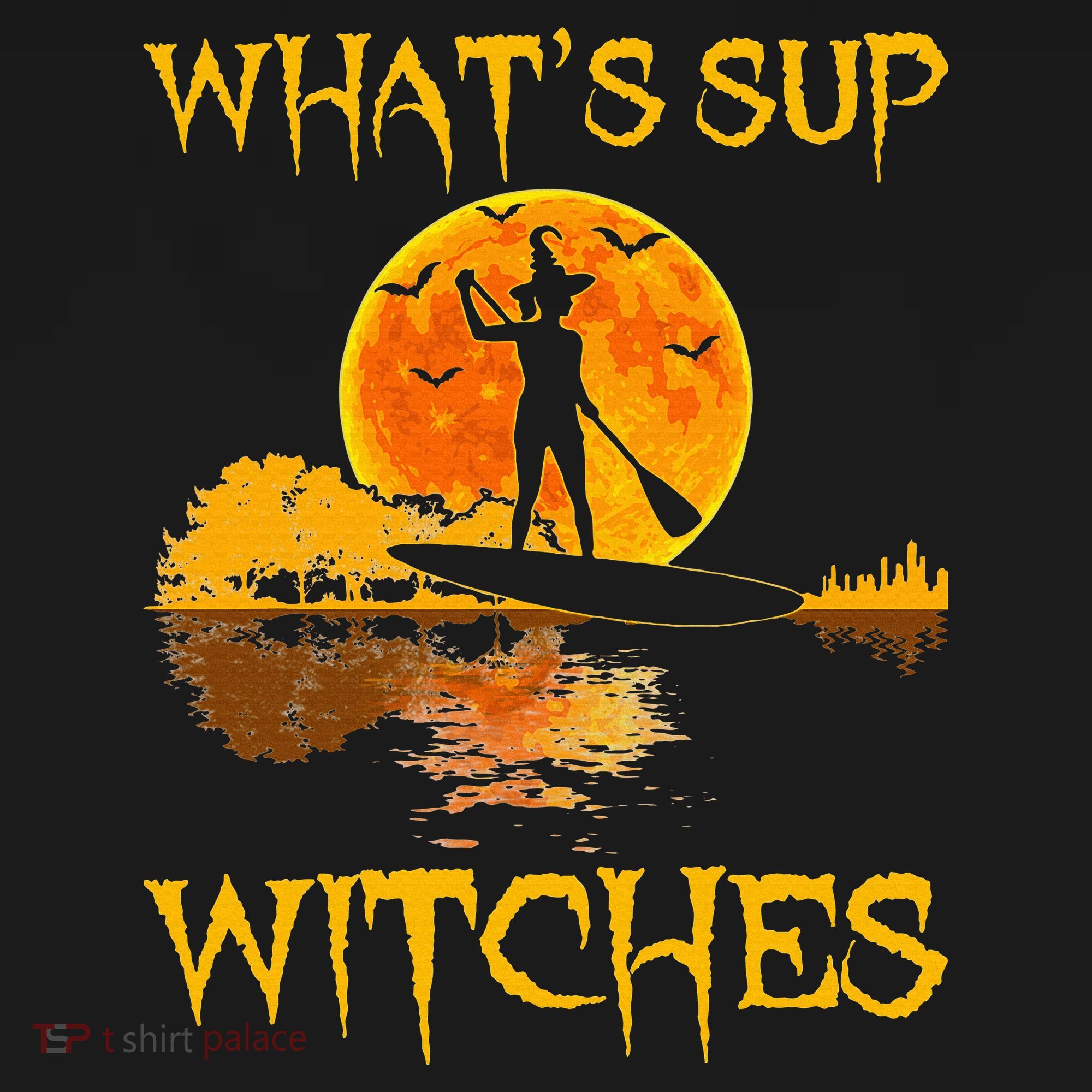 PADDLEBOARD Halloween What's Sup Witches Sup Funny Backpack