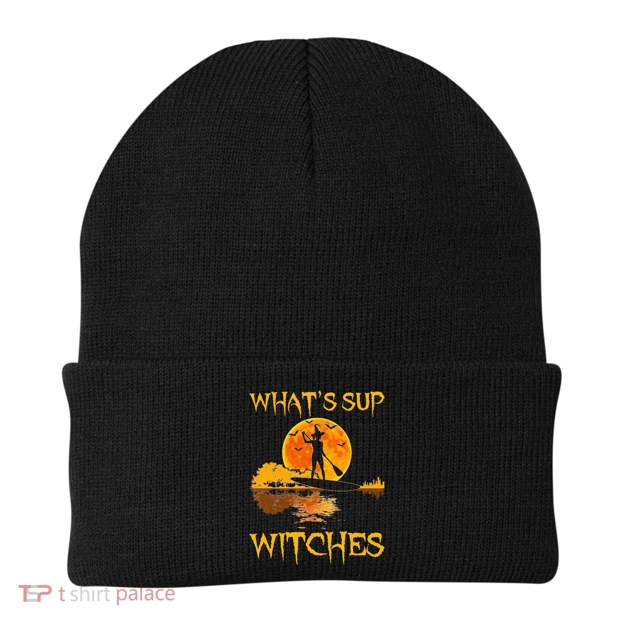 PADDLEBOARD Halloween What's Sup Witches Sup Funny Beanie