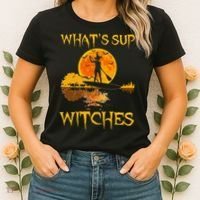 PADDLEBOARD Halloween What's Sup Witches Sup Funny Women's T-Shirt thumb 2