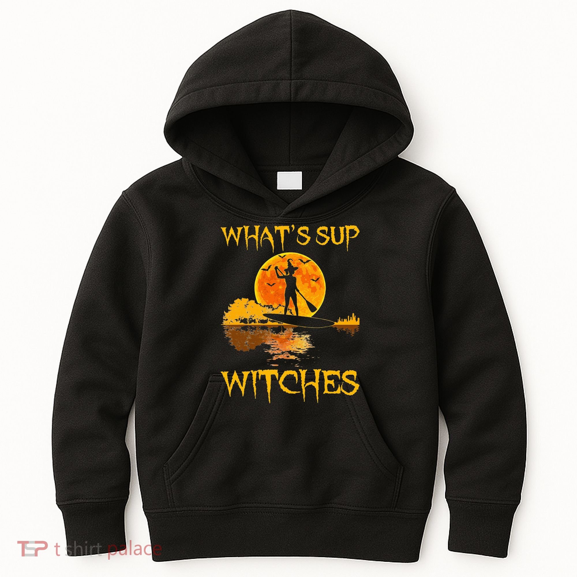 PADDLEBOARD Halloween What's Sup Witches Sup Funny Kids Hoodie