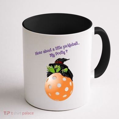 Pickleball Halloween Witch | Fun Pickleball | Great Pickleball Coffee Mug back