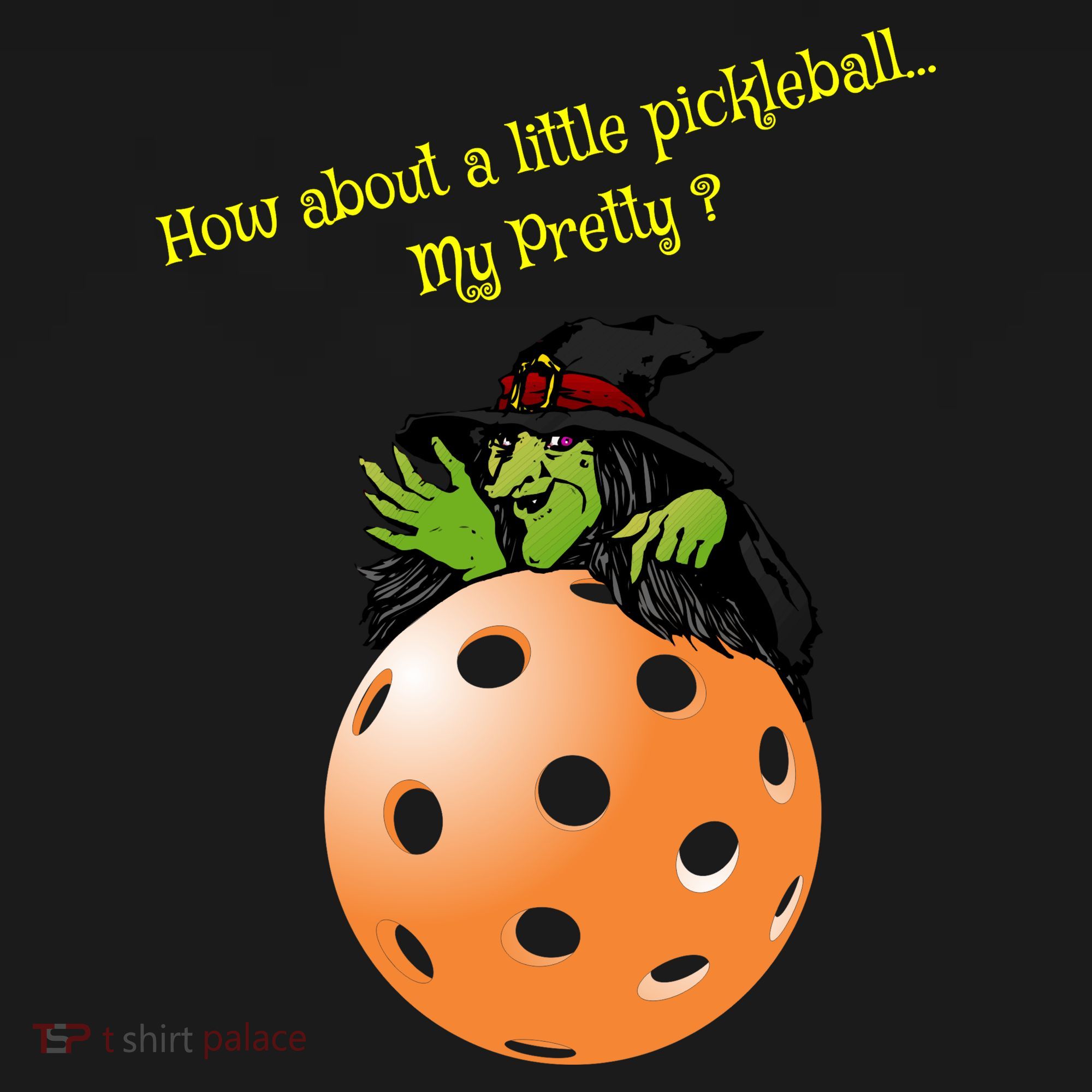 Pickleball Halloween Witch | Fun Pickleball | Great Pickleball Ornament