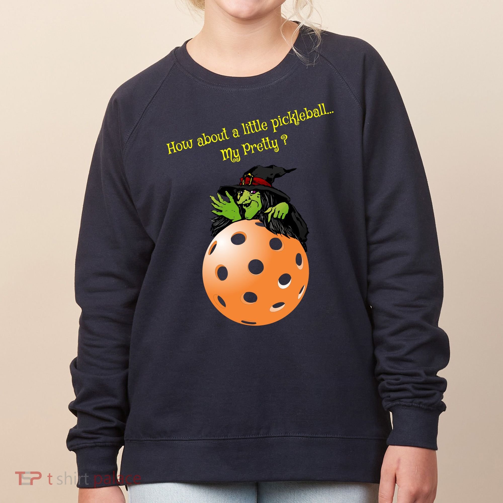 Pickleball Halloween Witch | Fun Pickleball | Great Pickleball Women's Sweatshirt