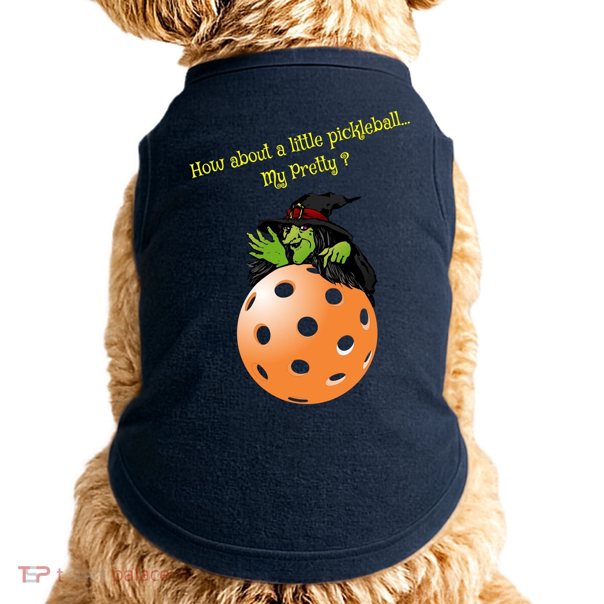 Pickleball Halloween Witch | Fun Pickleball | Great Pickleball Doggie Tank