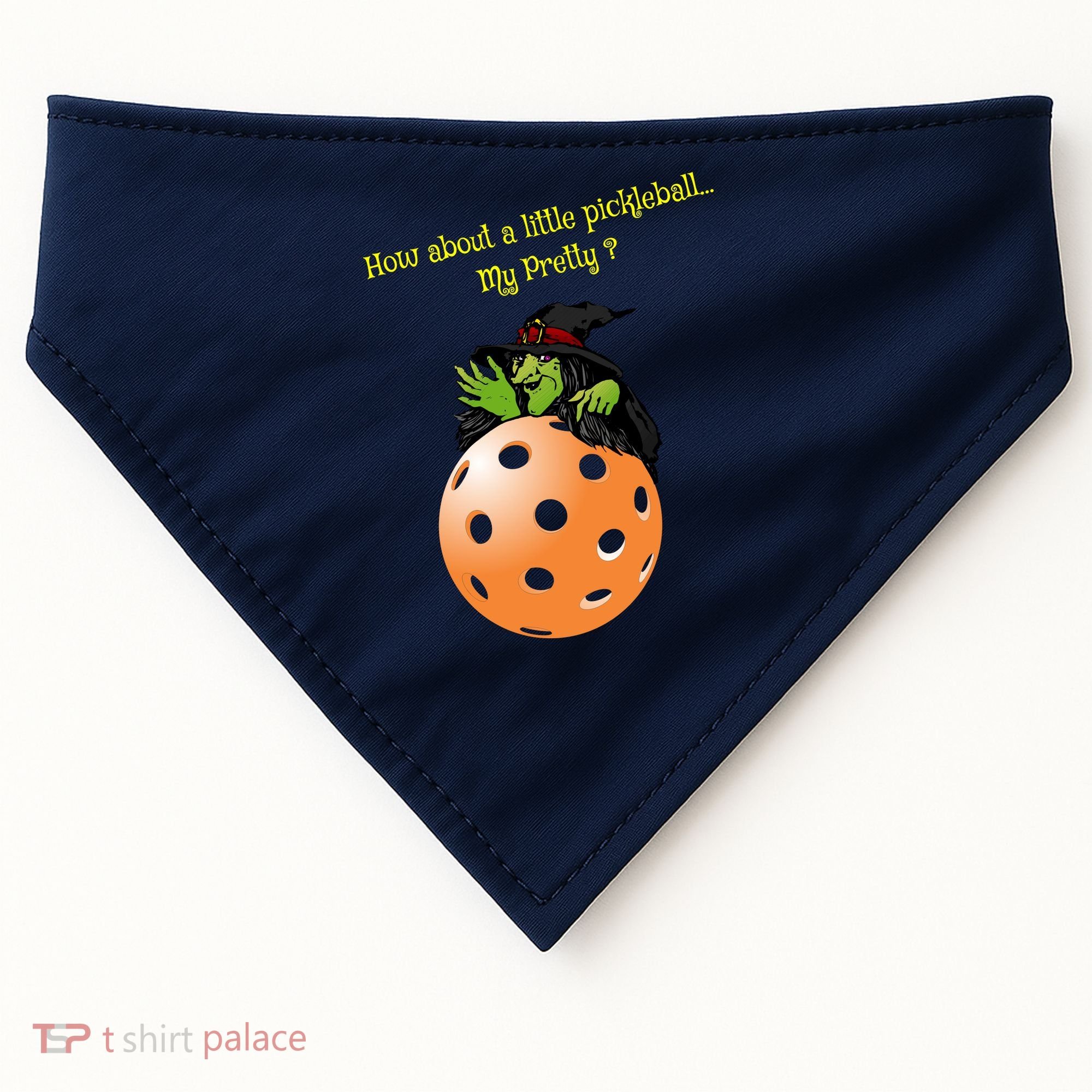 Pickleball Halloween Witch | Fun Pickleball | Great Pickleball USA-Made Doggie Bandana