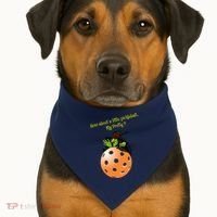 Pickleball Halloween Witch | Fun Pickleball | Great Pickleball USA-Made Doggie Bandana thumb 1