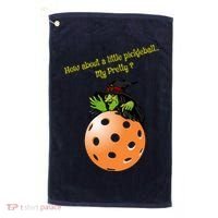 Pickleball Halloween Witch | Fun Pickleball | Great Pickleball Golf Towel thumb 0