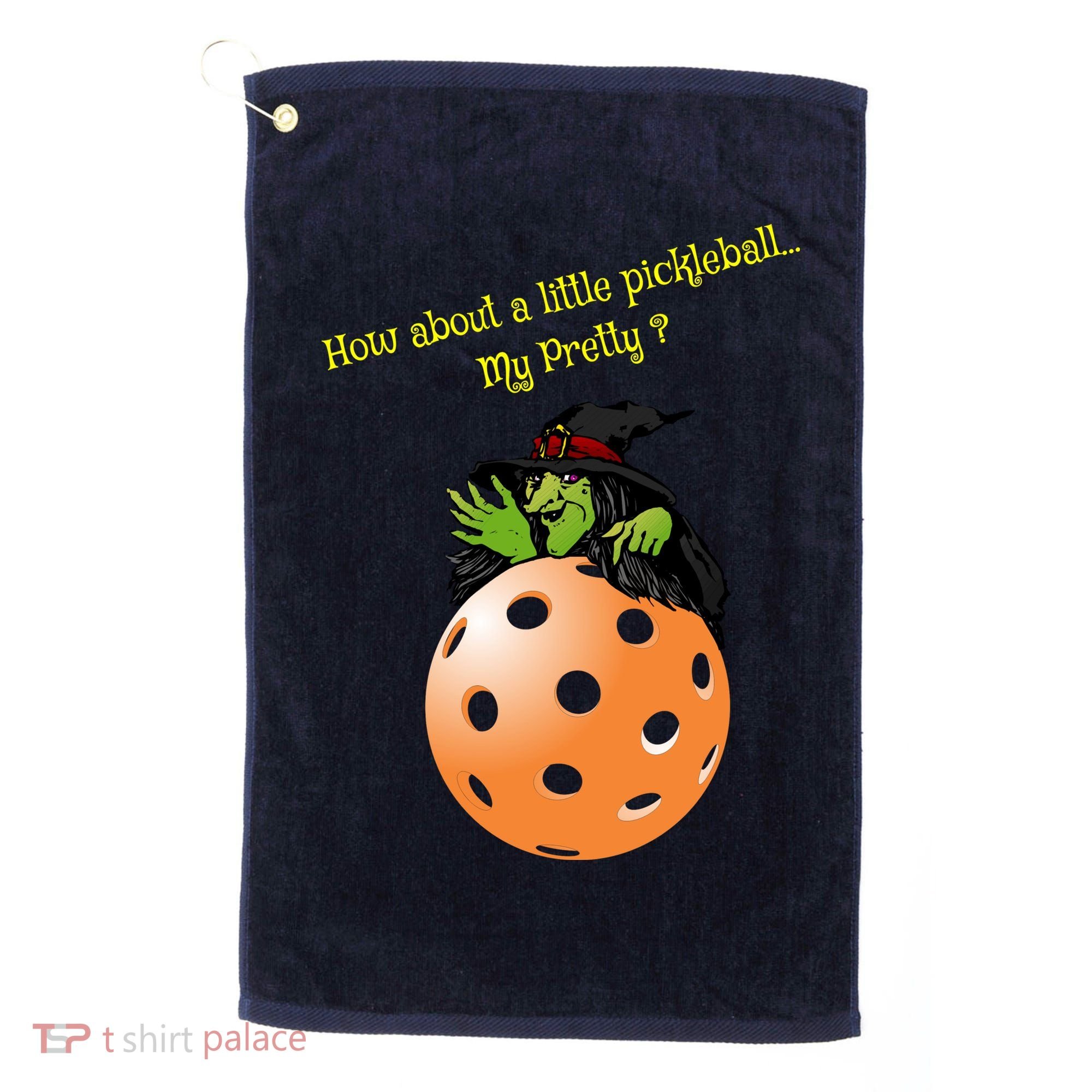 Pickleball Halloween Witch | Fun Pickleball | Great Pickleball Golf Towel