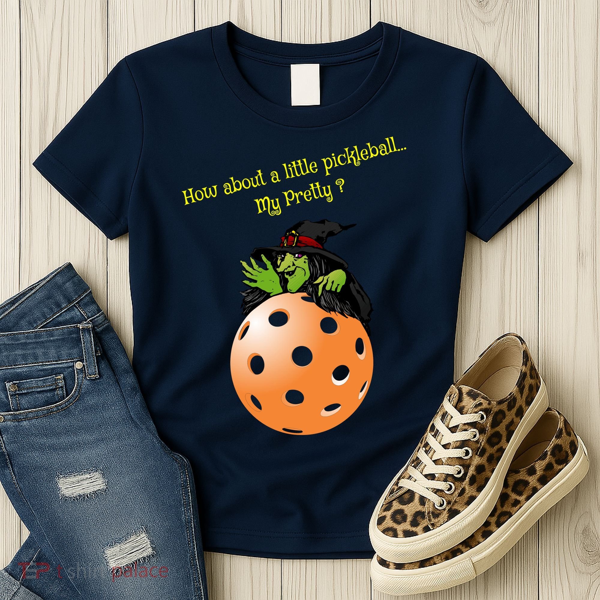 Pickleball Halloween Witch | Fun Pickleball | Great Pickleball Women's T-Shirt