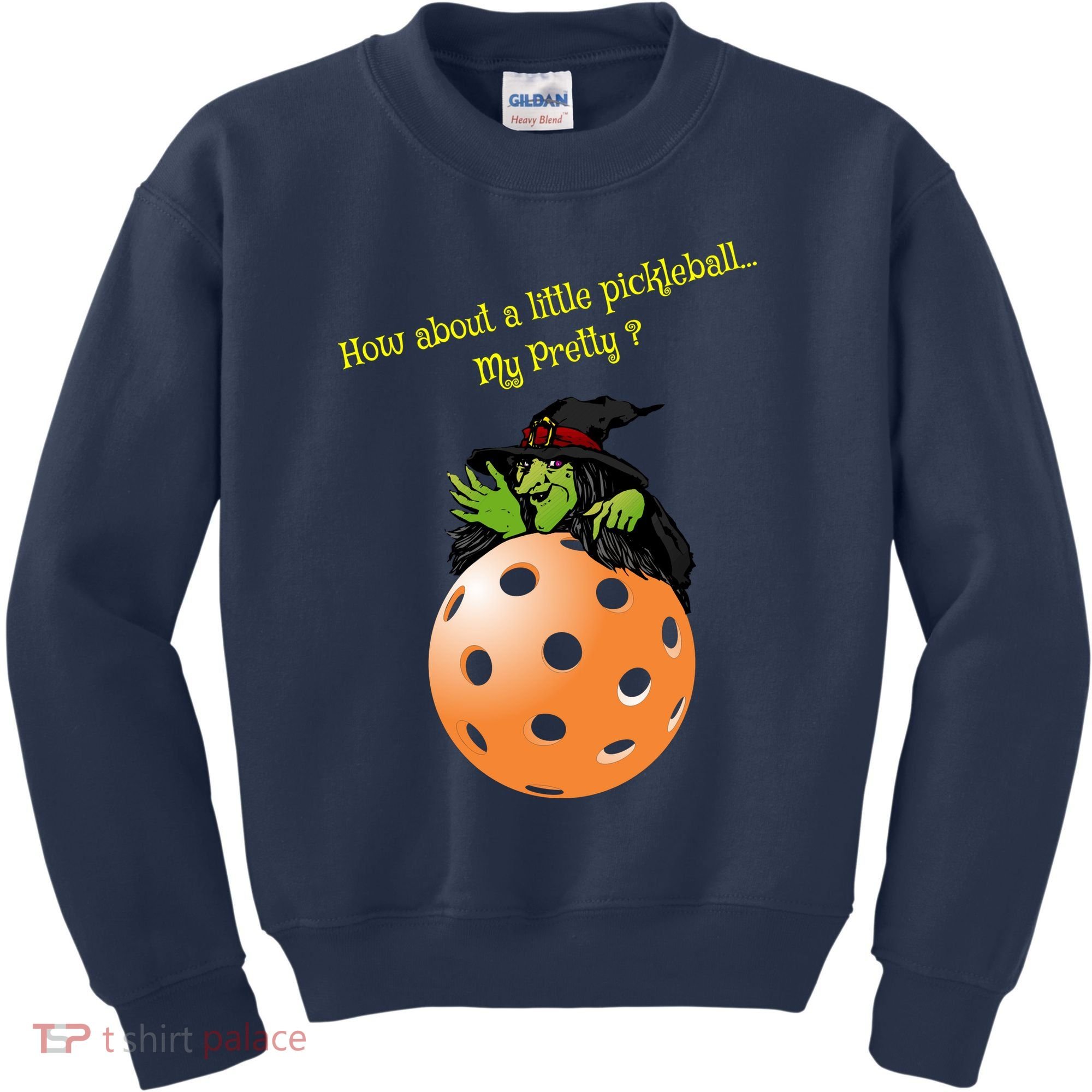 Pickleball Halloween Witch | Fun Pickleball | Great Pickleball Kids Sweatshirt