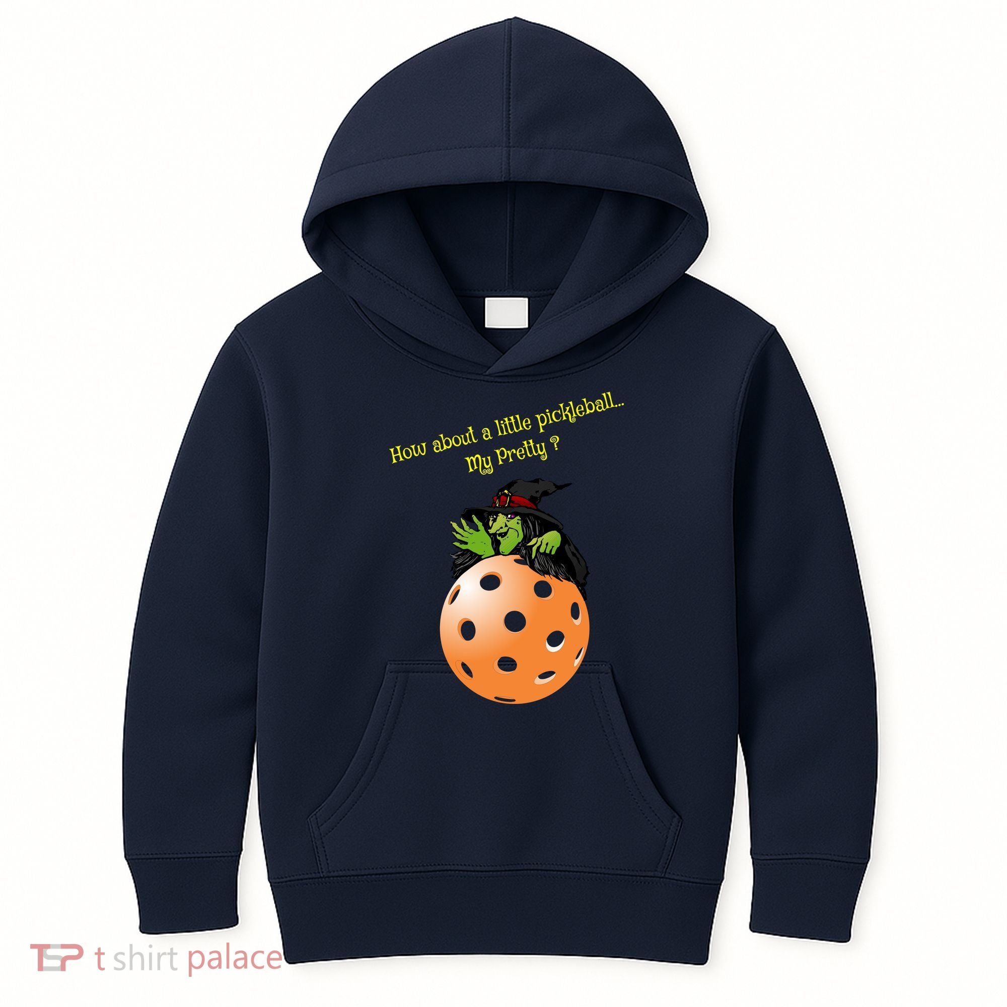 Pickleball Halloween Witch | Fun Pickleball | Great Pickleball Kids Hoodie