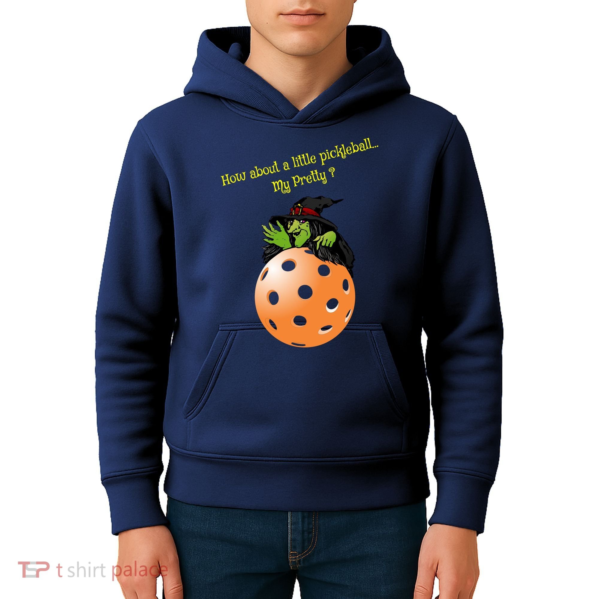 Pickleball Halloween Witch | Fun Pickleball | Great Pickleball Kids Hoodie