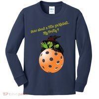 Pickleball Halloween Witch | Fun Pickleball | Great Pickleball Kids Long Sleeve Shirt thumb 0