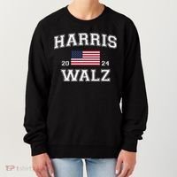 President Harris Walz 2024 Kamala Harris Tim Walz Vote Women's Sweatshirt thumb 0