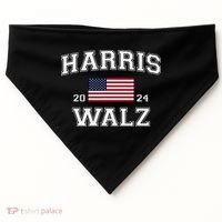 President Harris Walz 2024 Kamala Harris Tim Walz Vote USA-Made Doggie Bandana thumb 0