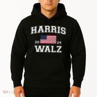 President Harris Walz 2024 Kamala Harris Tim Walz Vote Hoodie thumb 2