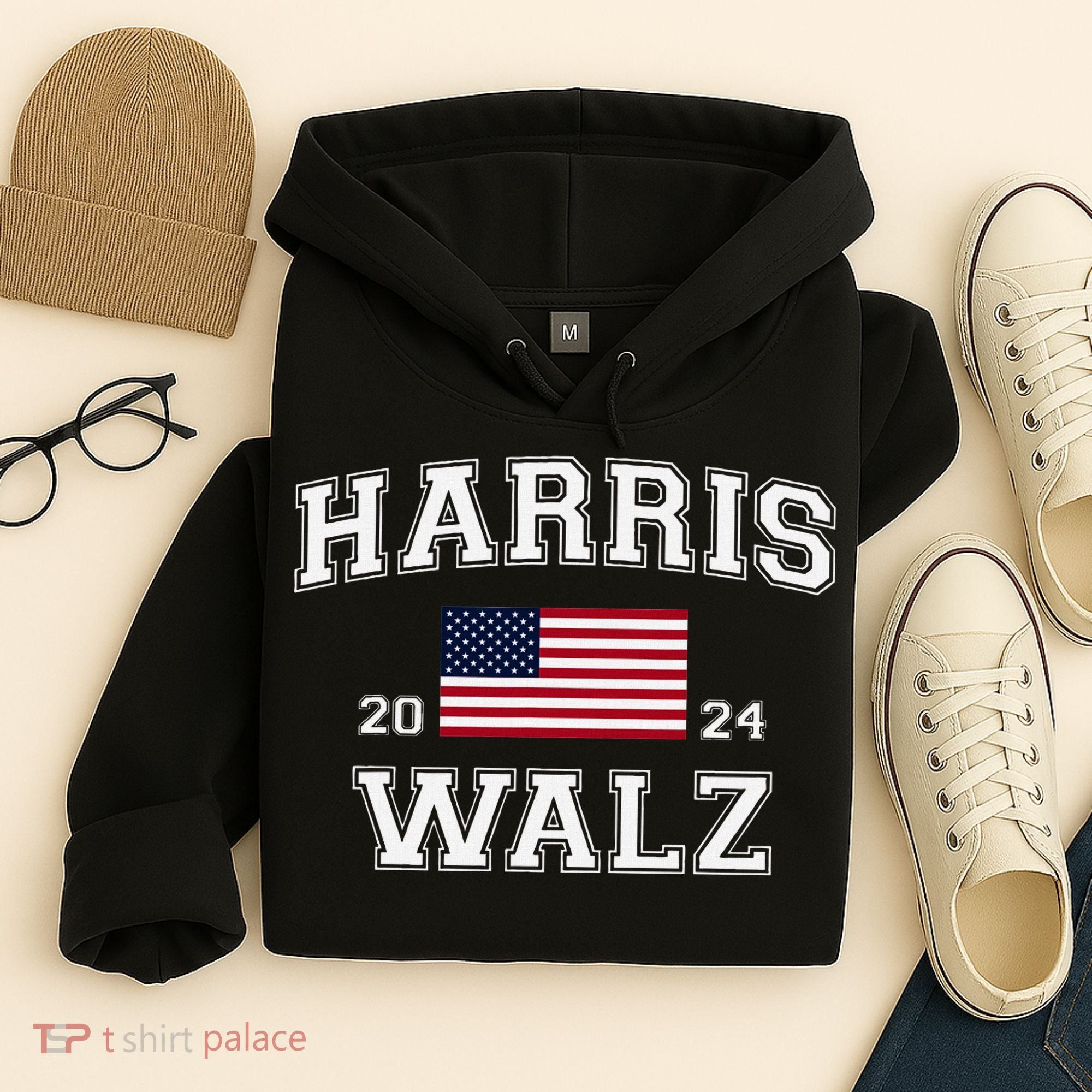 President Harris Walz 2024 Kamala Harris Tim Walz Vote Hoodie