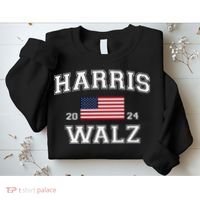 President Harris Walz 2024 Kamala Harris Tim Walz Vote Sweatshirt thumb 2