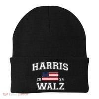 President Harris Walz 2024 Kamala Harris Tim Walz Vote Beanie thumb 0