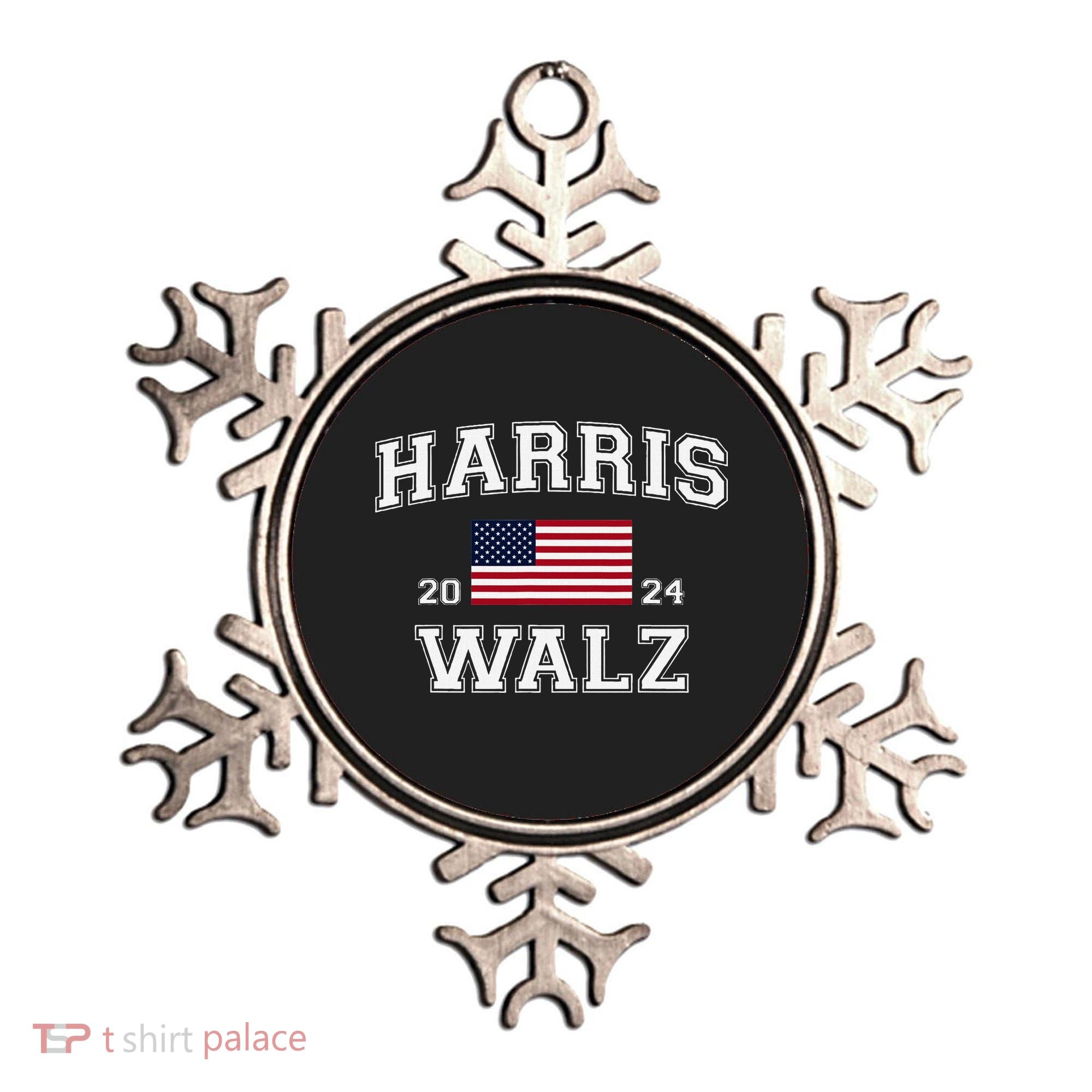 President Harris Walz 2024 Kamala Harris Tim Walz Vote Ornament