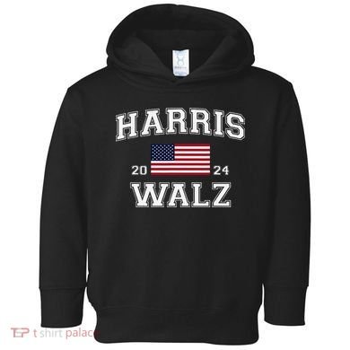 President Harris Walz 2024 Kamala Harris Tim Walz Vote Toddler Hoodie