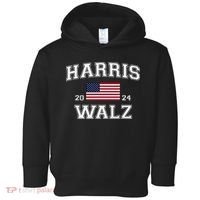 President Harris Walz 2024 Kamala Harris Tim Walz Vote Toddler Hoodie thumb 0