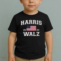 President Harris Walz 2024 Kamala Harris Tim Walz Vote Toddler T-Shirt thumb 2