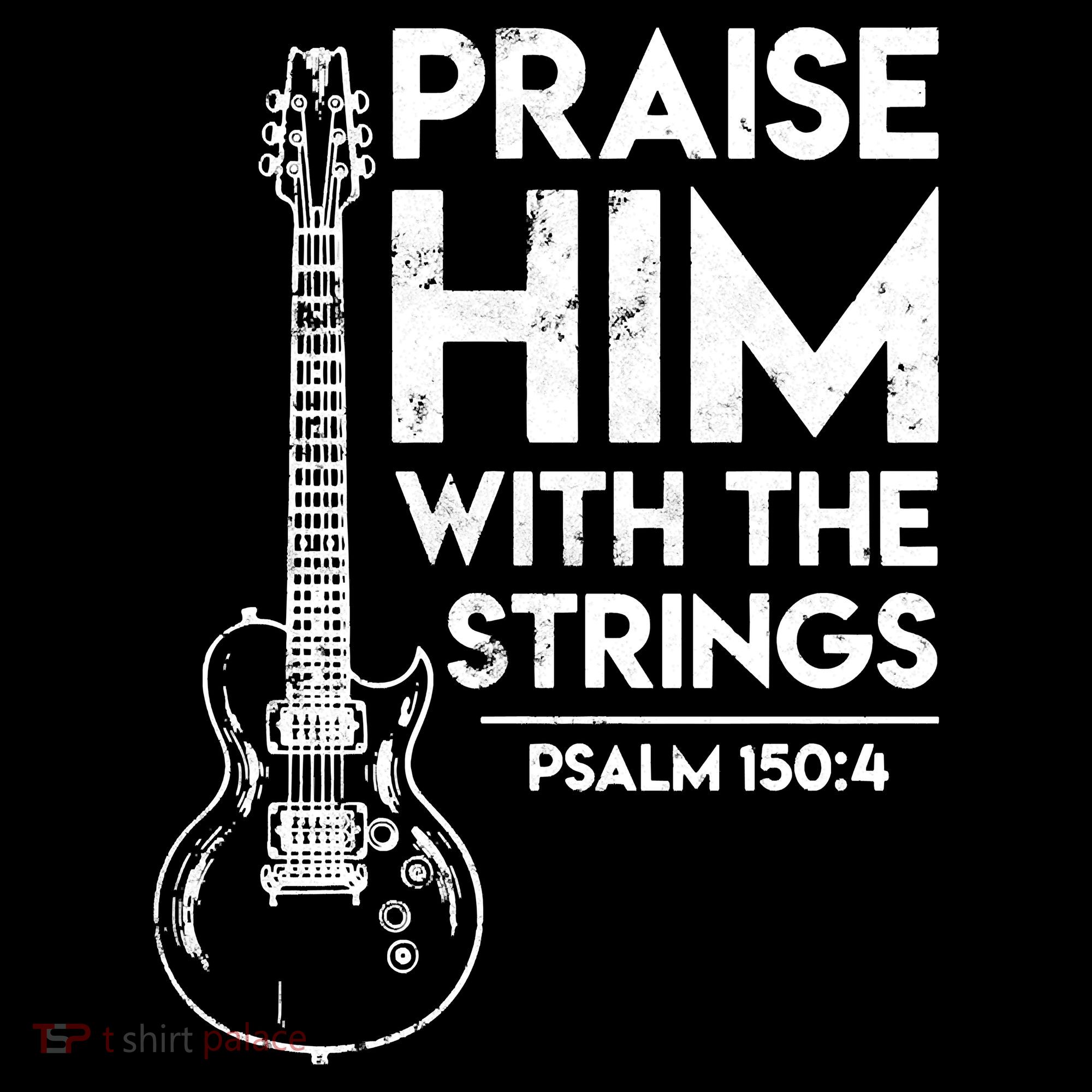 Praise Him With The Strings Guitar Christian Guitarist Guitar Player Coffee Mug