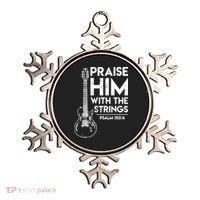 Praise Him With The Strings Guitar Christian Guitarist Guitar Player Ornament thumb 0