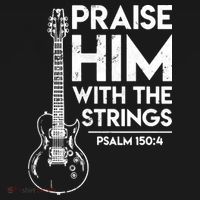 Praise Him With The Strings Guitar Christian Guitarist Guitar Player Tank Top thumb 6